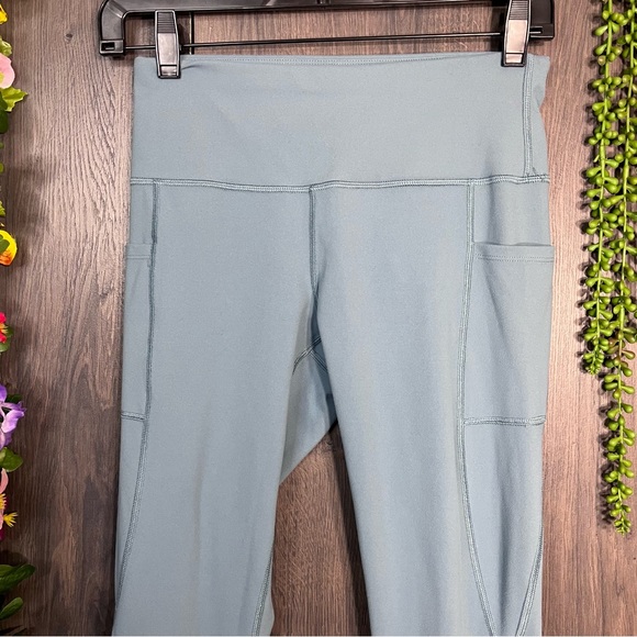 .!🌼3/$30🌼Espidoo Slate Blue Pocket Leggings Size Small - Picture 5 of 16